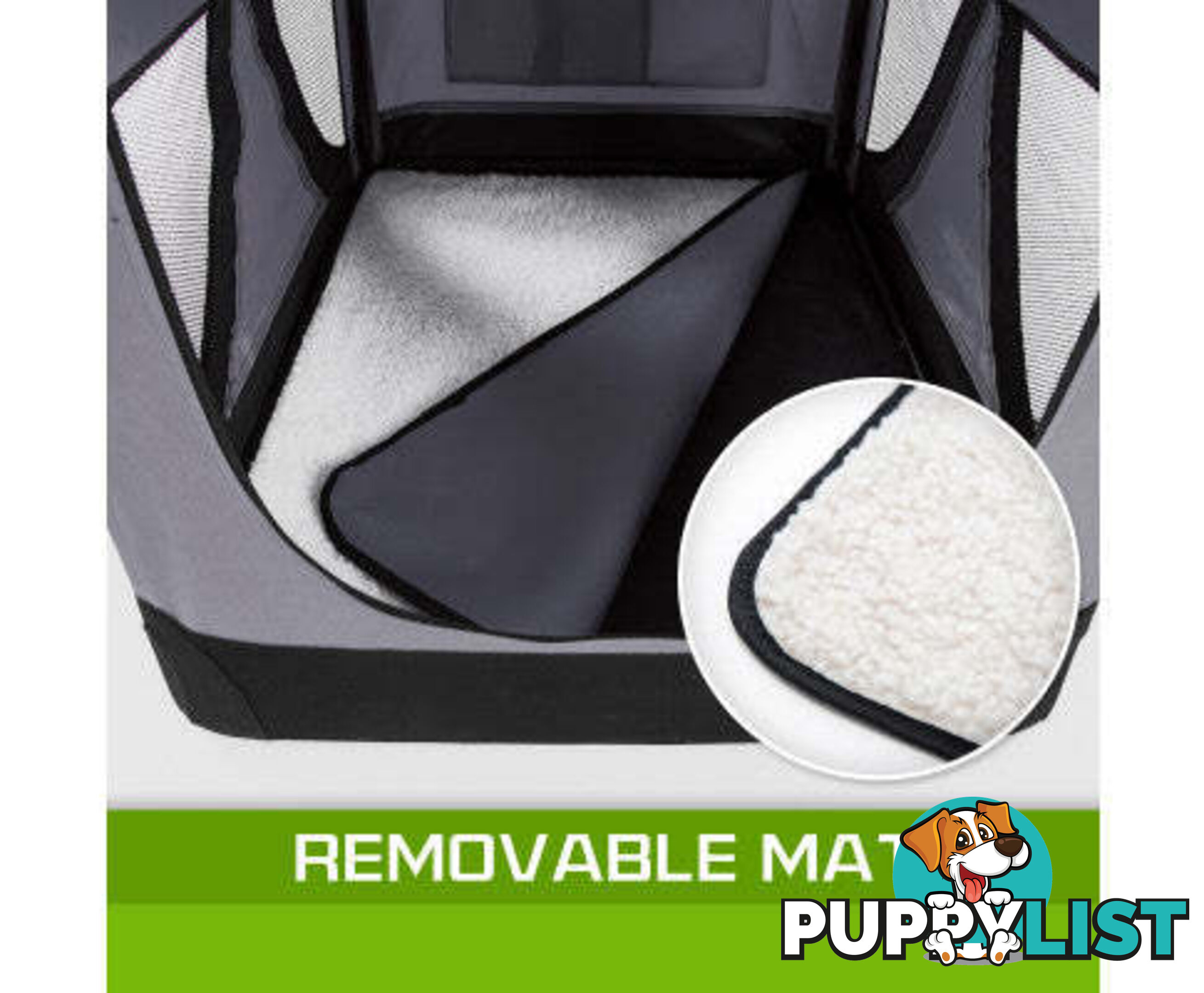 Paw Mate Portable Soft Dog Cage Crate Carrier - V274-PET-02XXXL-GY