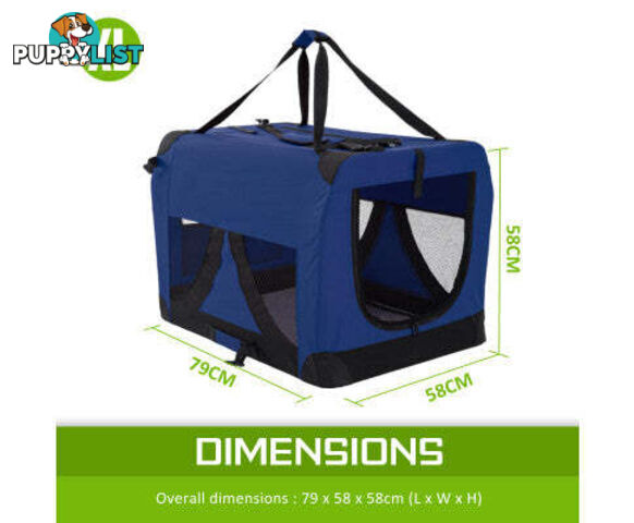 Paw Mate Portable Soft Dog Cage Crate Carrier - V274-PET-02XXXL-GY
