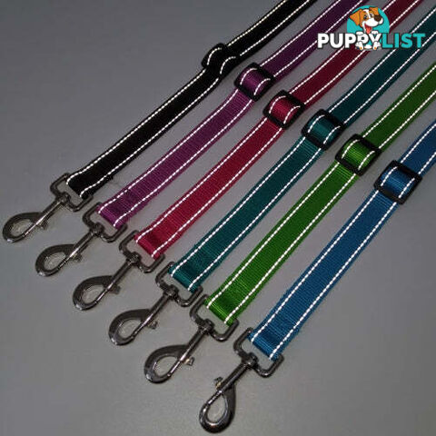Hands Free Runner/Walker Waist Dog Leash Reflective- Moondidley Pets - MDPLDRUNRED