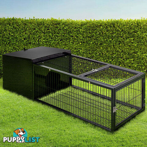 i.Pet Rabbit Cage 122x52cm Hutch Enclosure Carrier Metal - PET-RAB-CAGE-L120