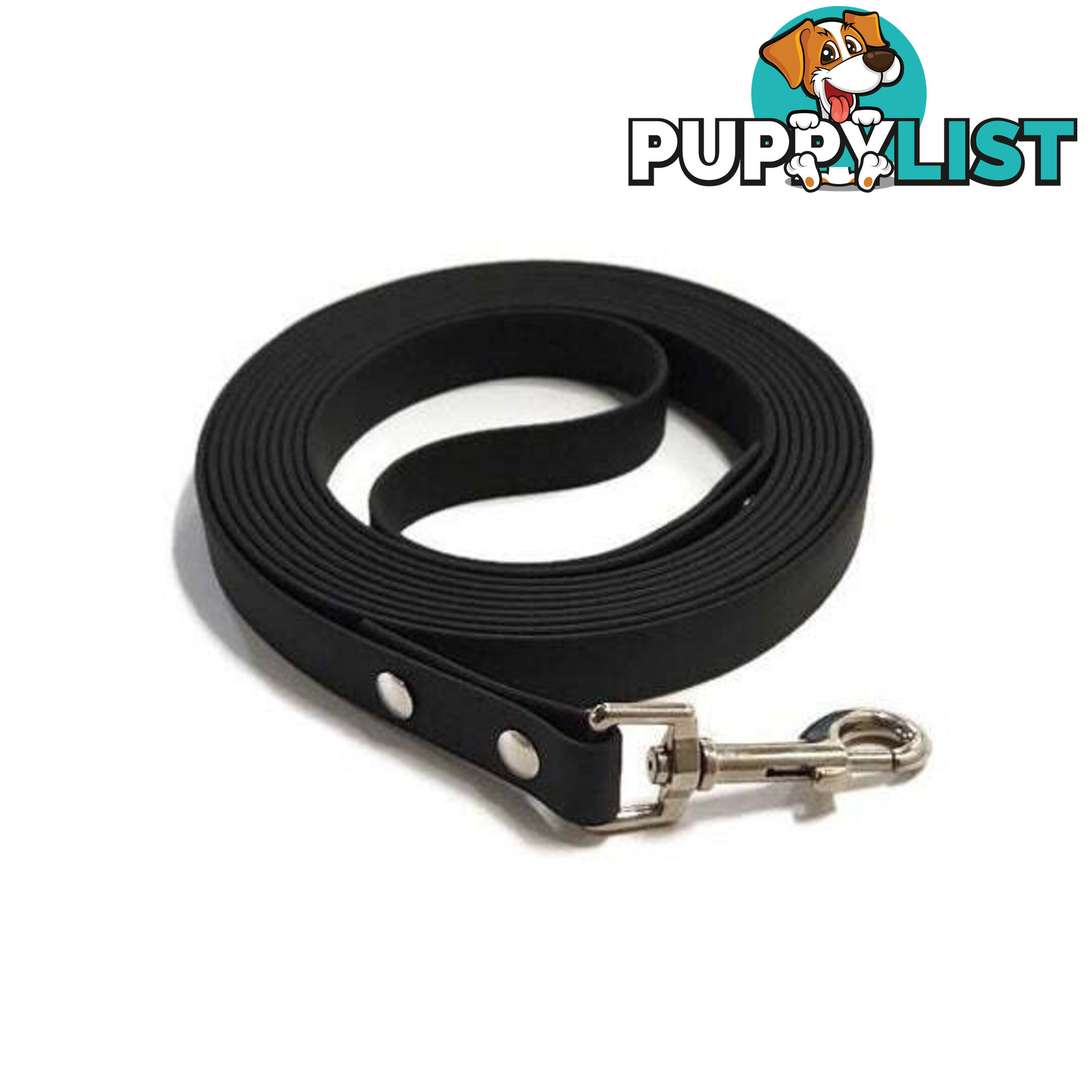 3m - 5m Biothane Dog Lead - BIOLD4LBLK