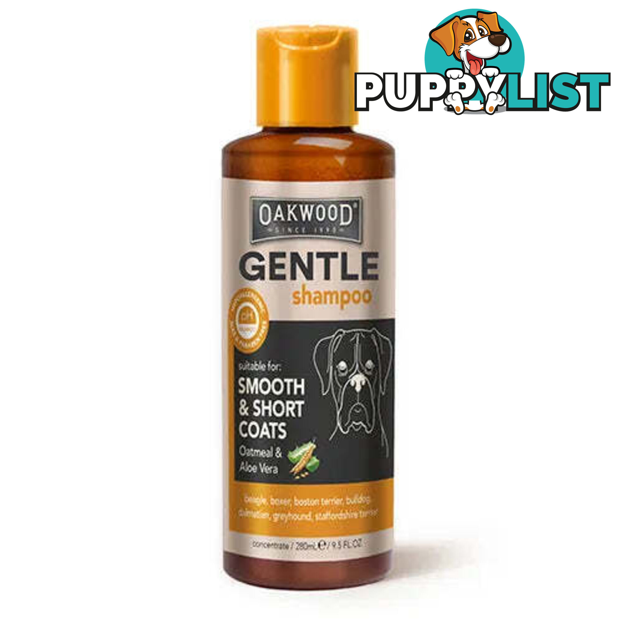 OAKWOOD PET SHAMPOO - GENTLE OATMEAL & ALOE VERA 280ML - BAINBRIDGE - BB-A7160