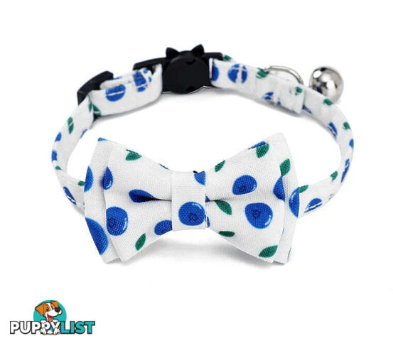 Breakaway Cat Collar & Bow Tie / XS - Hand Made by The Bark Side - TBSBRKXSSTR