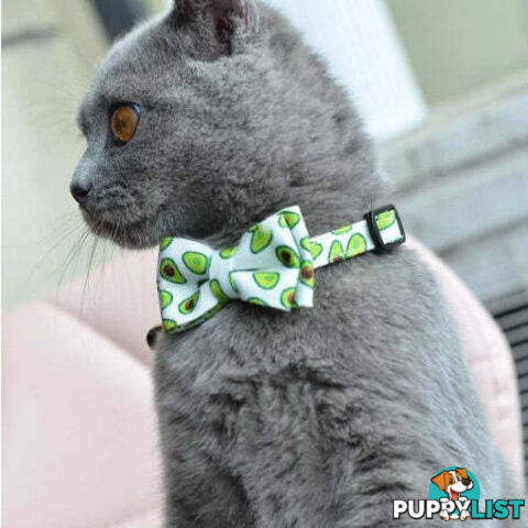 Breakaway Cat Collar & Bow Tie / XS - Hand Made by The Bark Side - TBSBRKXSSTR