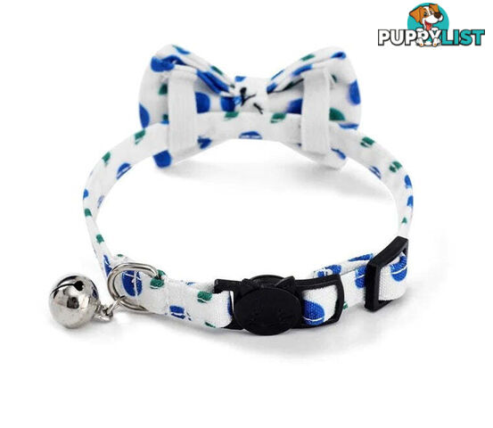 Breakaway Cat Collar & Bow Tie / XS - Hand Made by The Bark Side - TBSBRKXSSTR