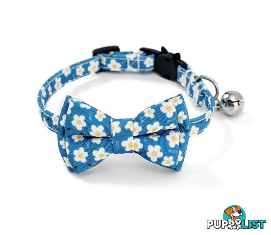 Breakaway Cat Collar & Bow Tie / XS - Hand Made by The Bark Side - TBSBRKXSSTR