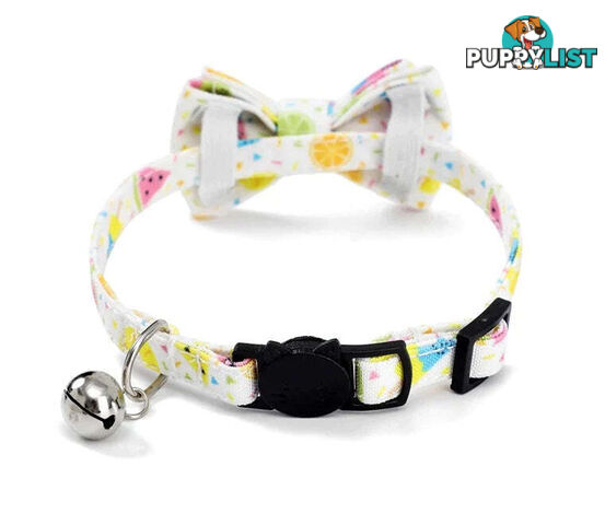 Breakaway Cat Collar & Bow Tie / XS - Hand Made by The Bark Side - TBSBRKXSSTR