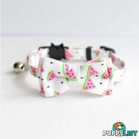 Breakaway Cat Collar & Bow Tie / XS - Hand Made by The Bark Side - TBSBRKXSSTR