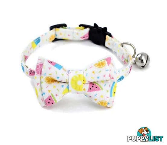 Breakaway Cat Collar & Bow Tie / XS - Hand Made by The Bark Side - TBSBRKXSSTR
