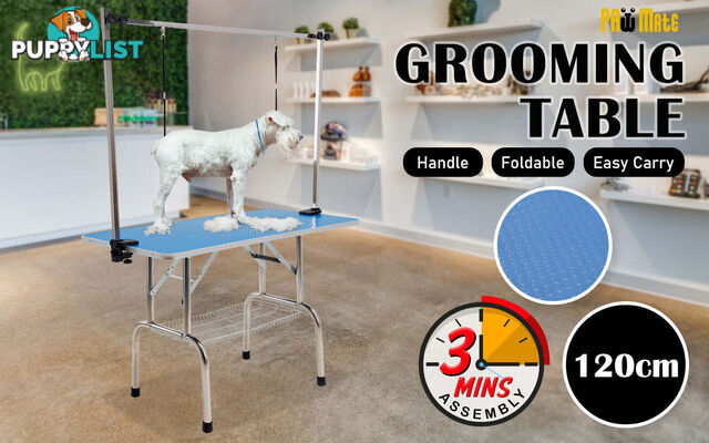 Pet Dog Cat Grooming Salon Dual Table 120cm BLUE - V274-PET-PGT201-BU