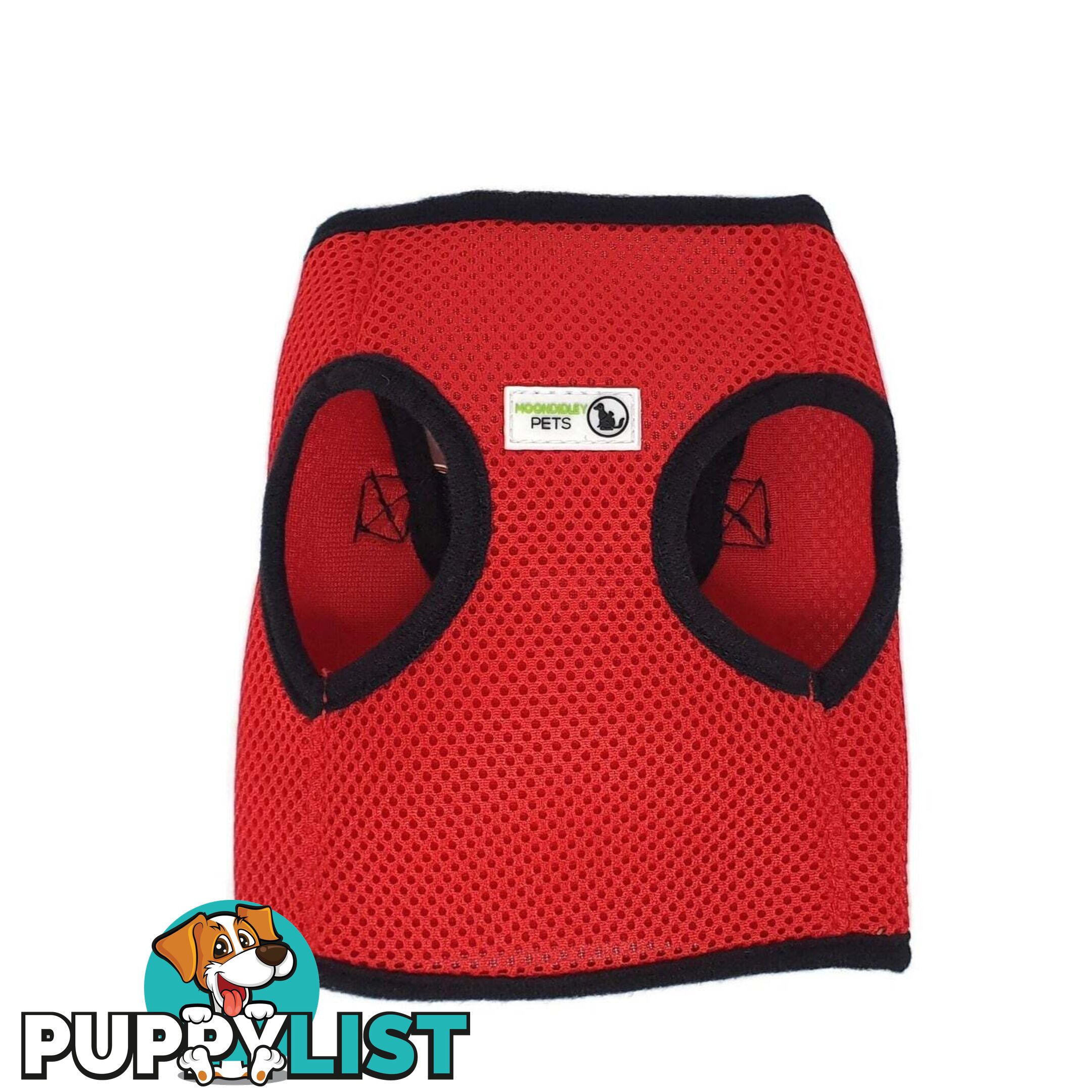 Doggie ID Vest Soft Air Mesh Personlised Embroidered - MDPIDVESXSLBLU