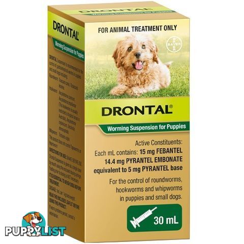 Drontal Worming Suspension Puppies 30ml - WPS-DHD0040