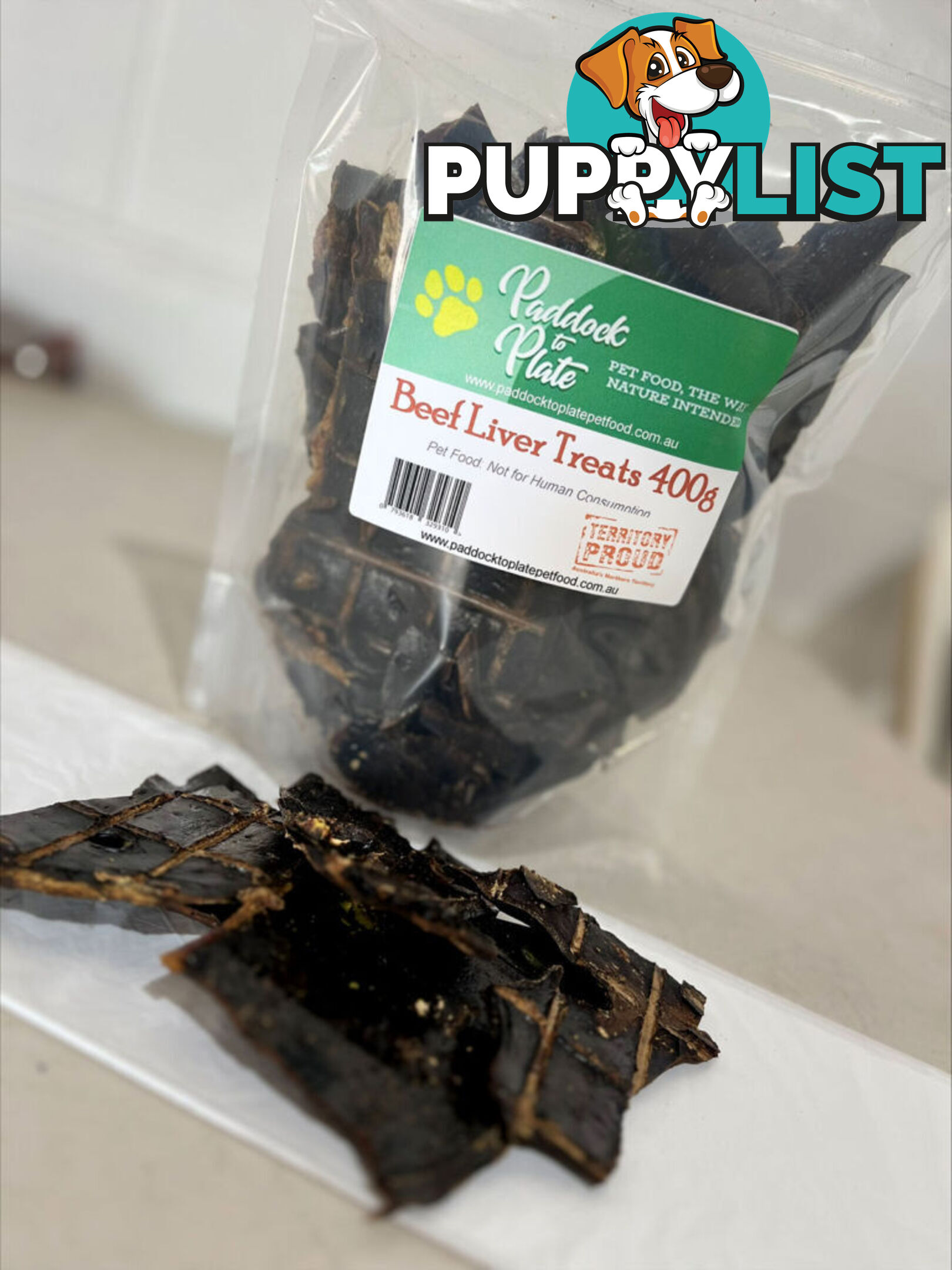 Beef Liver Treats 400g - Paddock to Plate - PTPLIV400