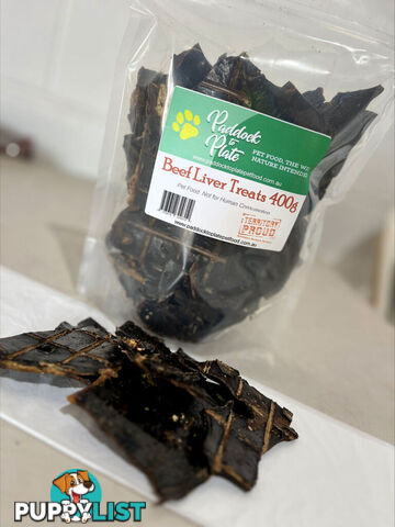 Beef Liver Treats 400g - Paddock to Plate - PTPLIV400