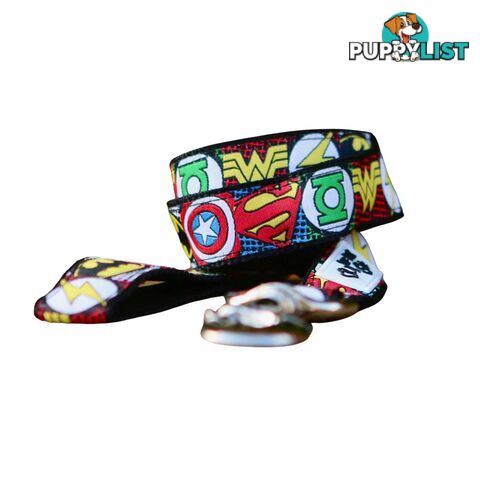 Superhero Dog Lead / Dog Leash - Hand Made by The Bark Side - TBSLDSUPBLU251.2