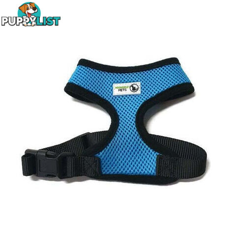 Pet Harness Soft Air Mesh Padded Adjustable  - Moondidley Pets - MDPHARMESLNVY