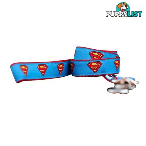 Superman Dog Lead / Dog Leash - Hand Made by The Bark Side - TBSLDSUP251.8