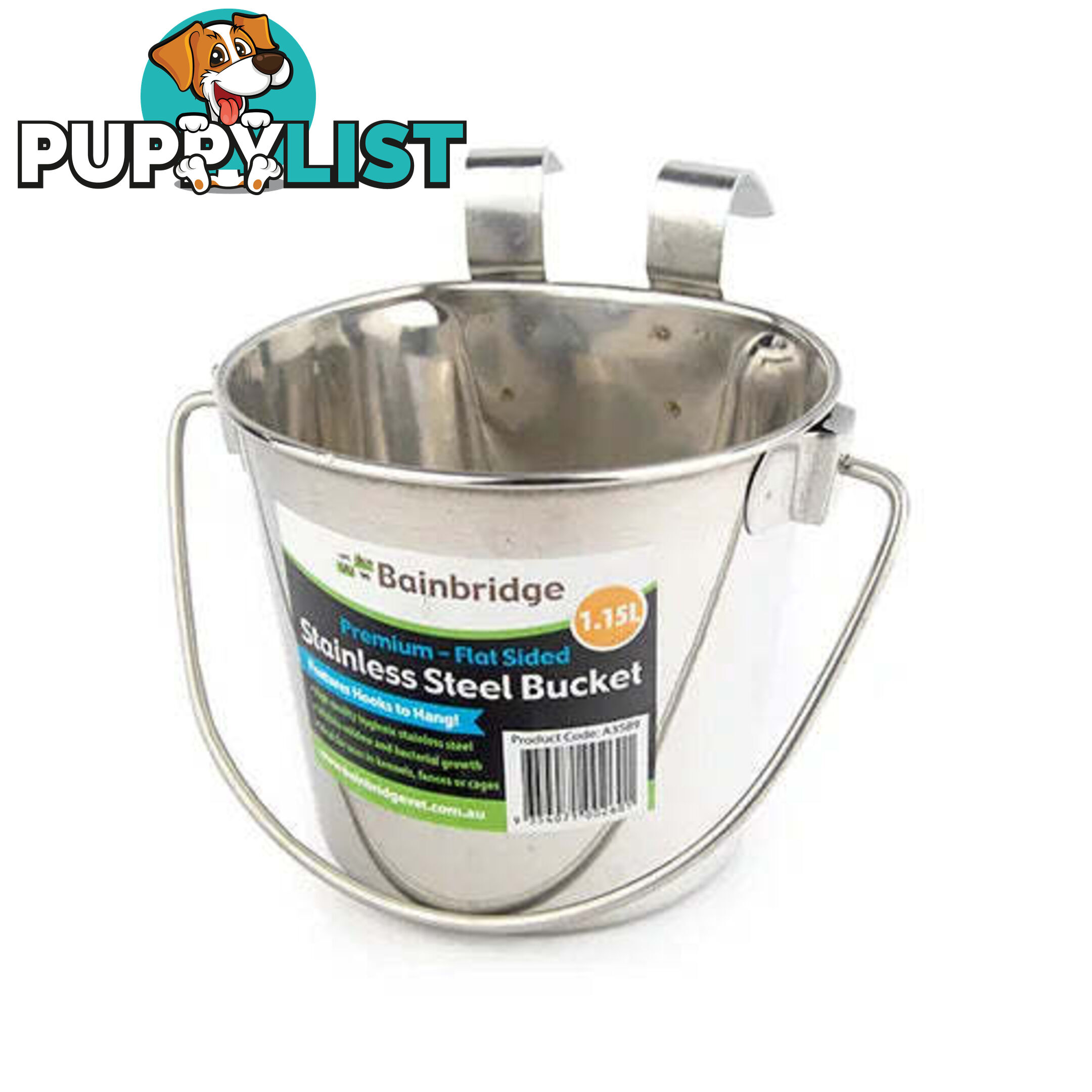 FLAT SIDED STAINLESS BUCKETS - BAINBRIDGE - BB-A3520