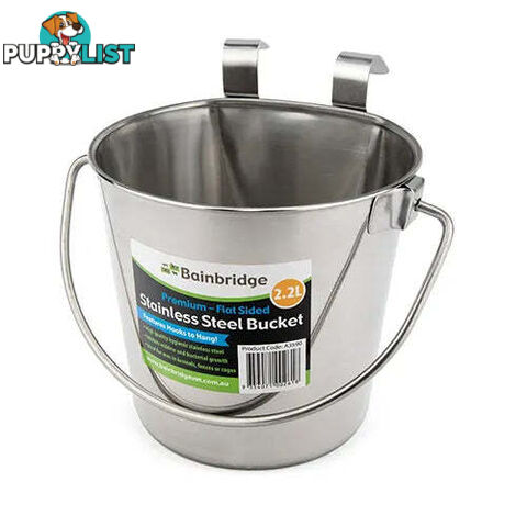 FLAT SIDED STAINLESS BUCKETS - BAINBRIDGE - BB-A3520