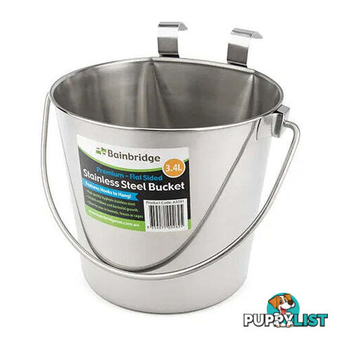 FLAT SIDED STAINLESS BUCKETS - BAINBRIDGE - BB-A3520
