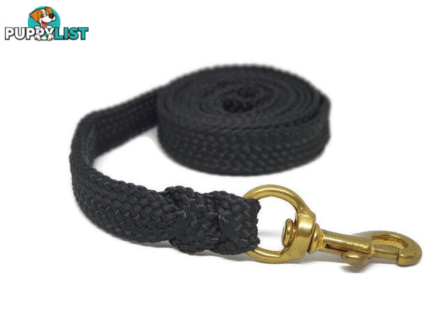 1.8m to 10m Long Dog Lead No Stitching Tough Yarnix 20mm Wide - YNXLD201.8BRPUR