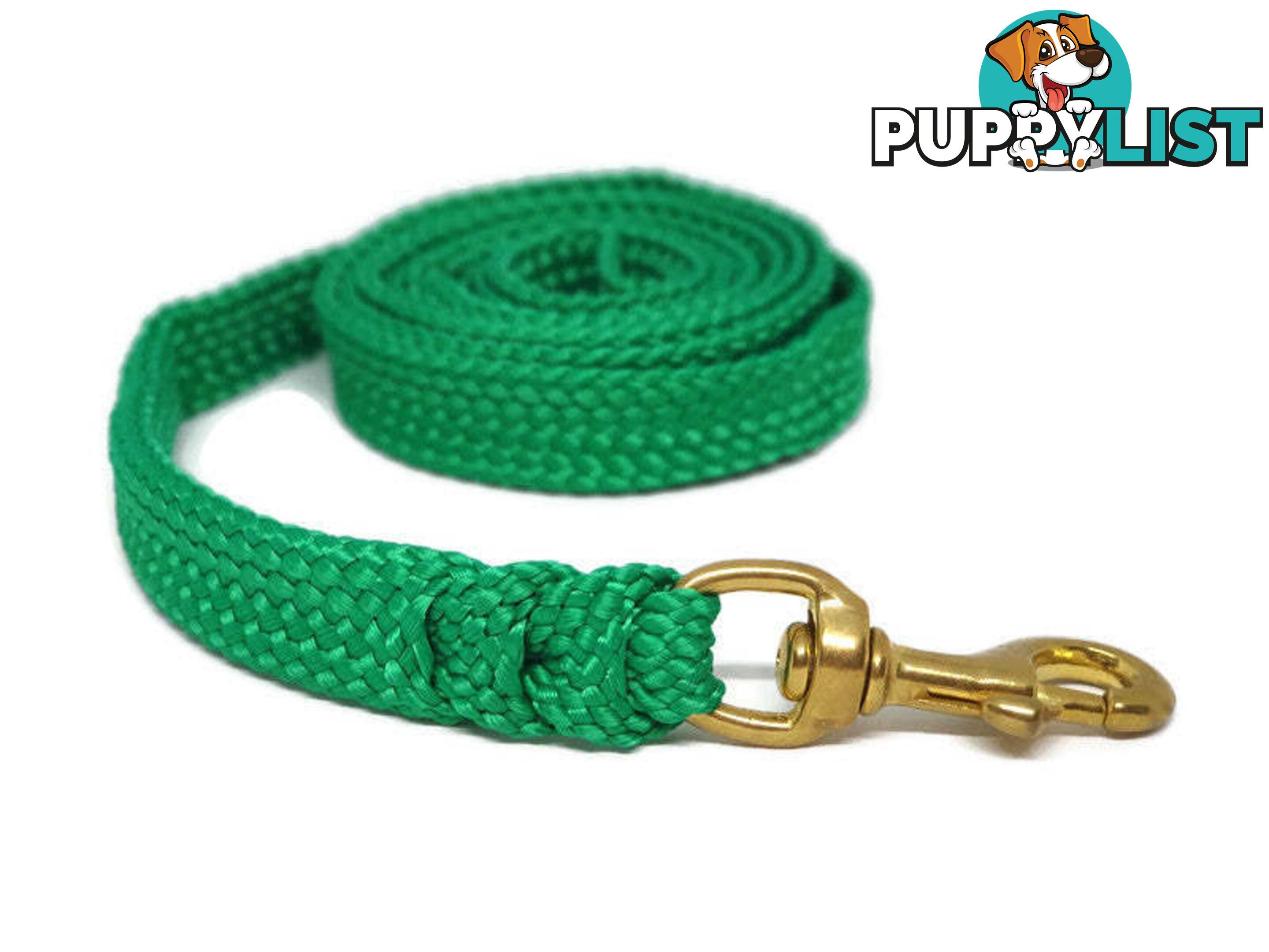 1.8m to 10m Long Dog Lead No Stitching Tough Yarnix 20mm Wide - YNXLD201.8BRPUR