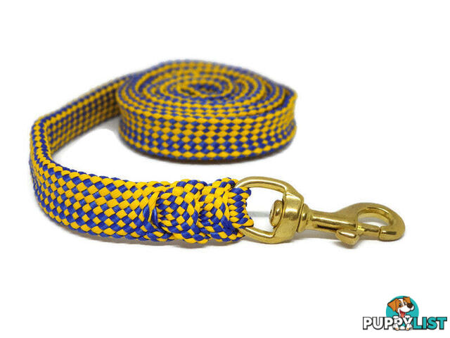1.8m to 10m Long Dog Lead No Stitching Tough Yarnix 20mm Wide - YNXLD201.8BRPUR