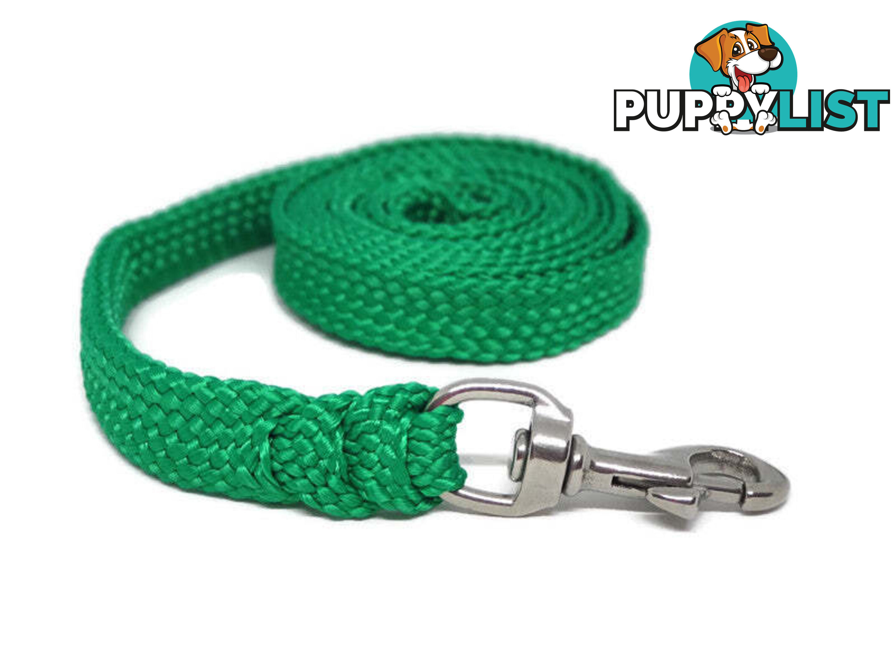 1.8m to 10m Long Dog Lead No Stitching Tough Yarnix 20mm Wide - YNXLD201.8BRPUR