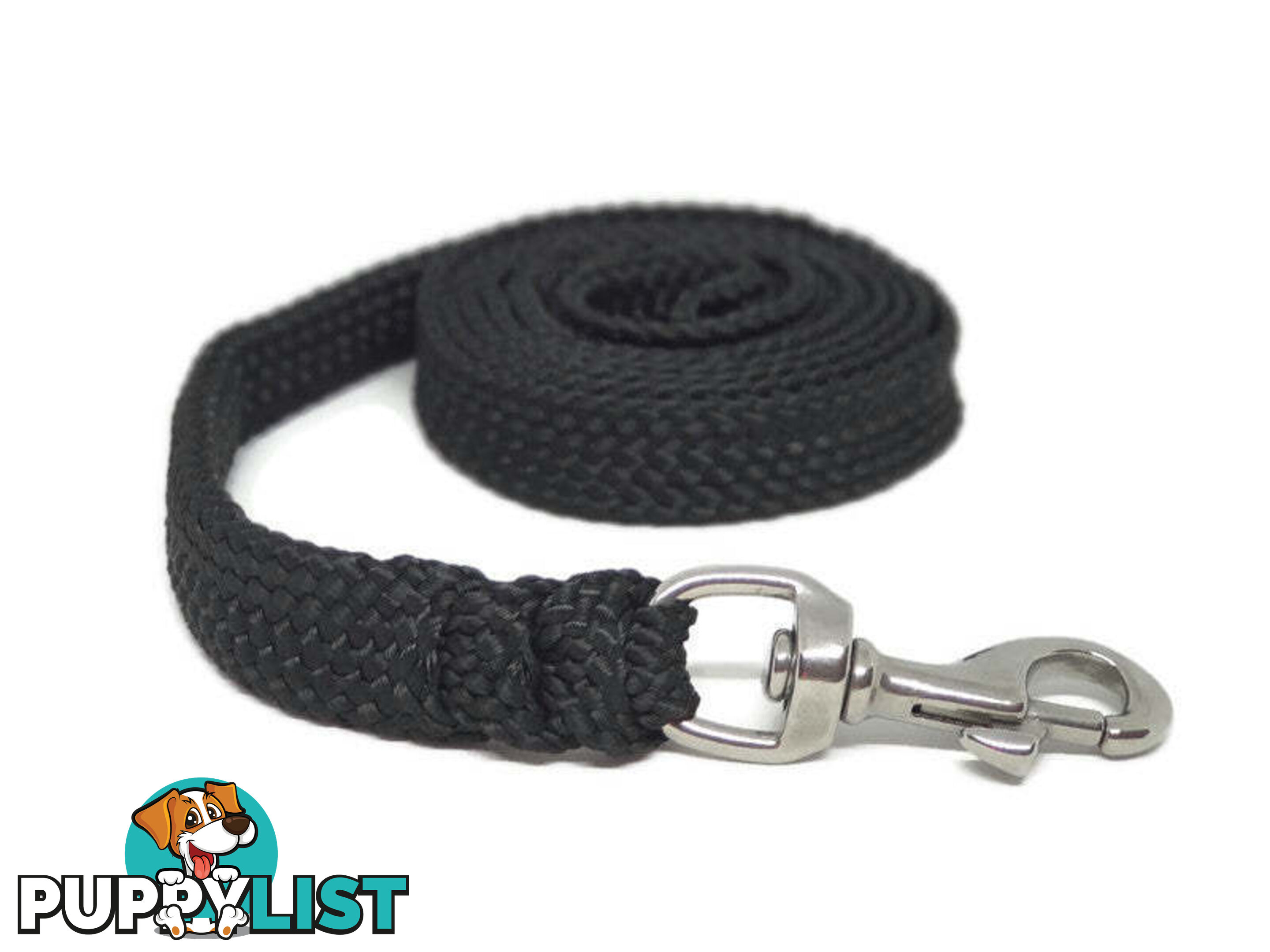 1.8m to 10m Long Dog Lead No Stitching Tough Yarnix 20mm Wide - YNXLD201.8BRPUR