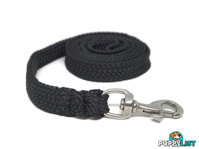 1.8m to 10m Long Dog Lead No Stitching Tough Yarnix 20mm Wide - YNXLD201.8BRPUR