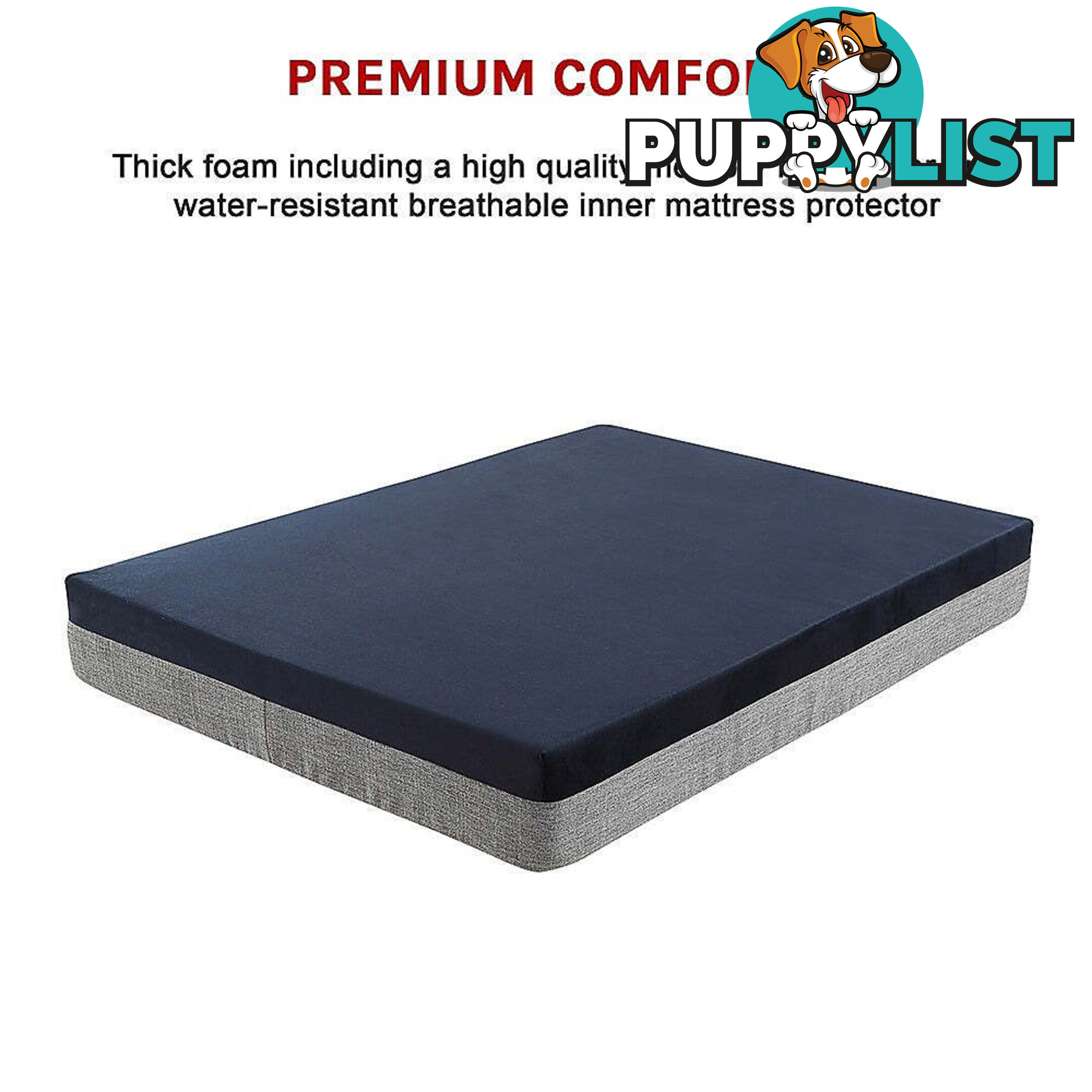 Memory Foam Dog Bed 15CM Thick Large Orthopedic Dog Pet Beds Waterproof Big - V63-826461
