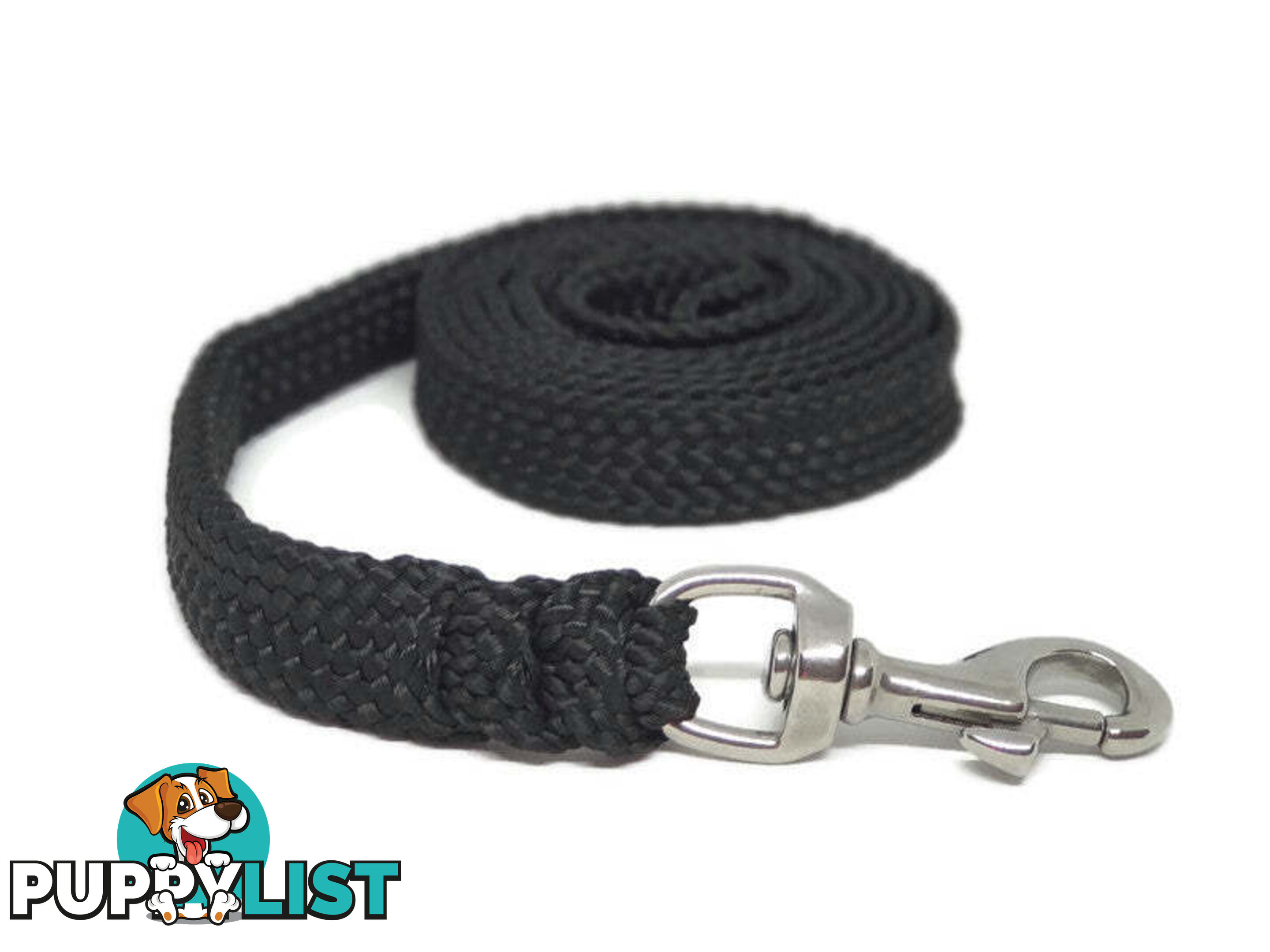 1.8m to 10m Long Dog Lead No Stitching Tough Yarnix 20mm Wide - YNXLD205BRGRN
