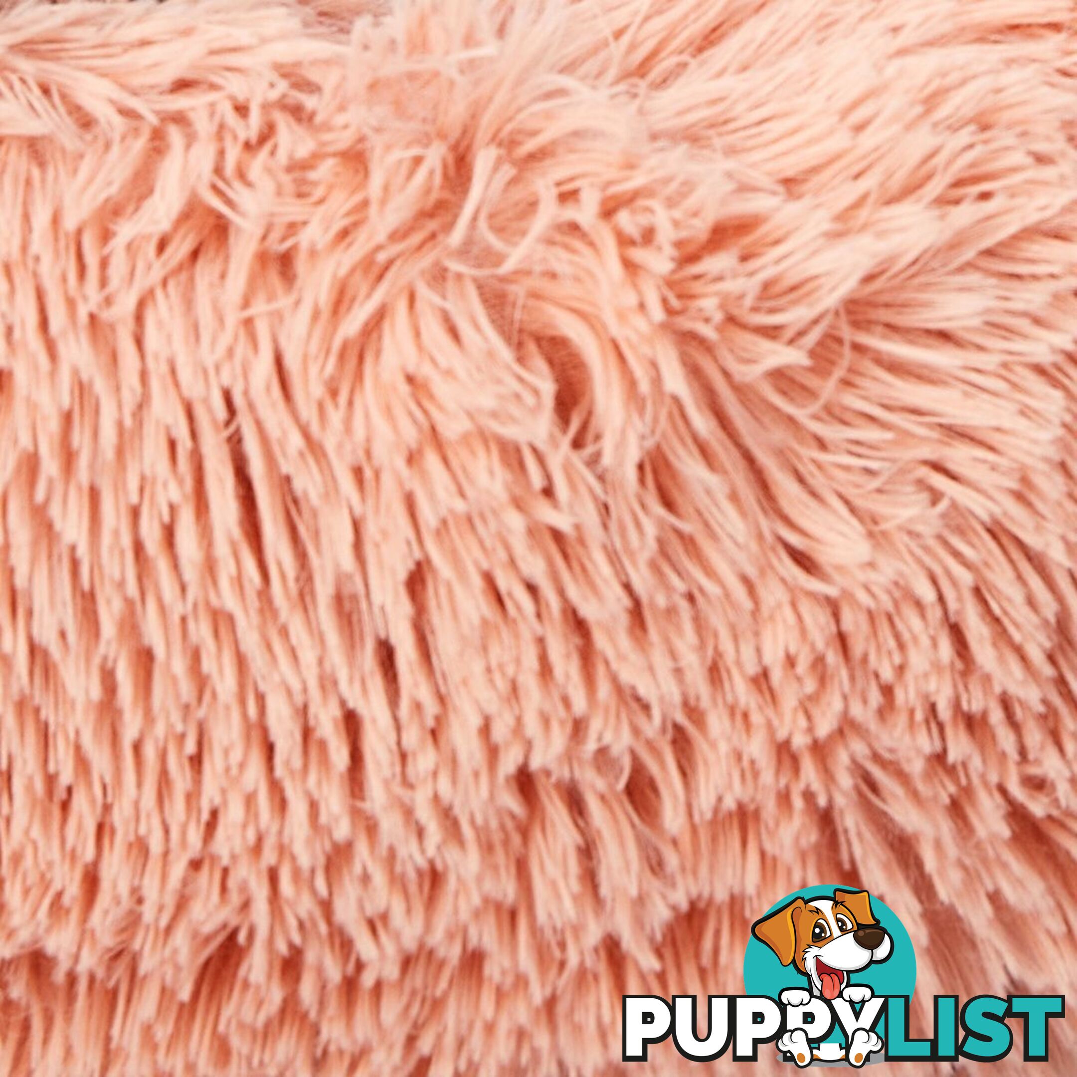 Pet Bed Cat Dog Donut Nest Calming Deep Sleeping Pink - WB-JC1058-M-PK