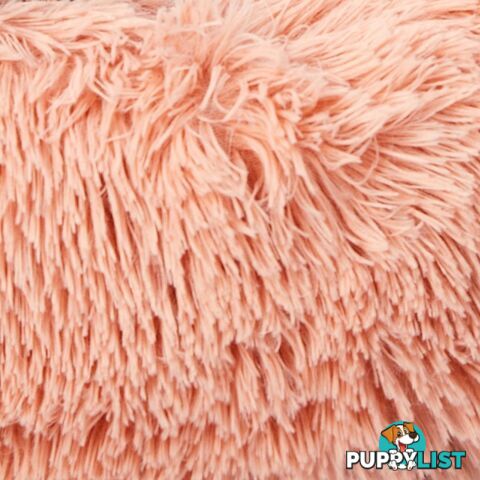 Pet Bed Cat Dog Donut Nest Calming Deep Sleeping Pink - WB-JC1058-M-PK