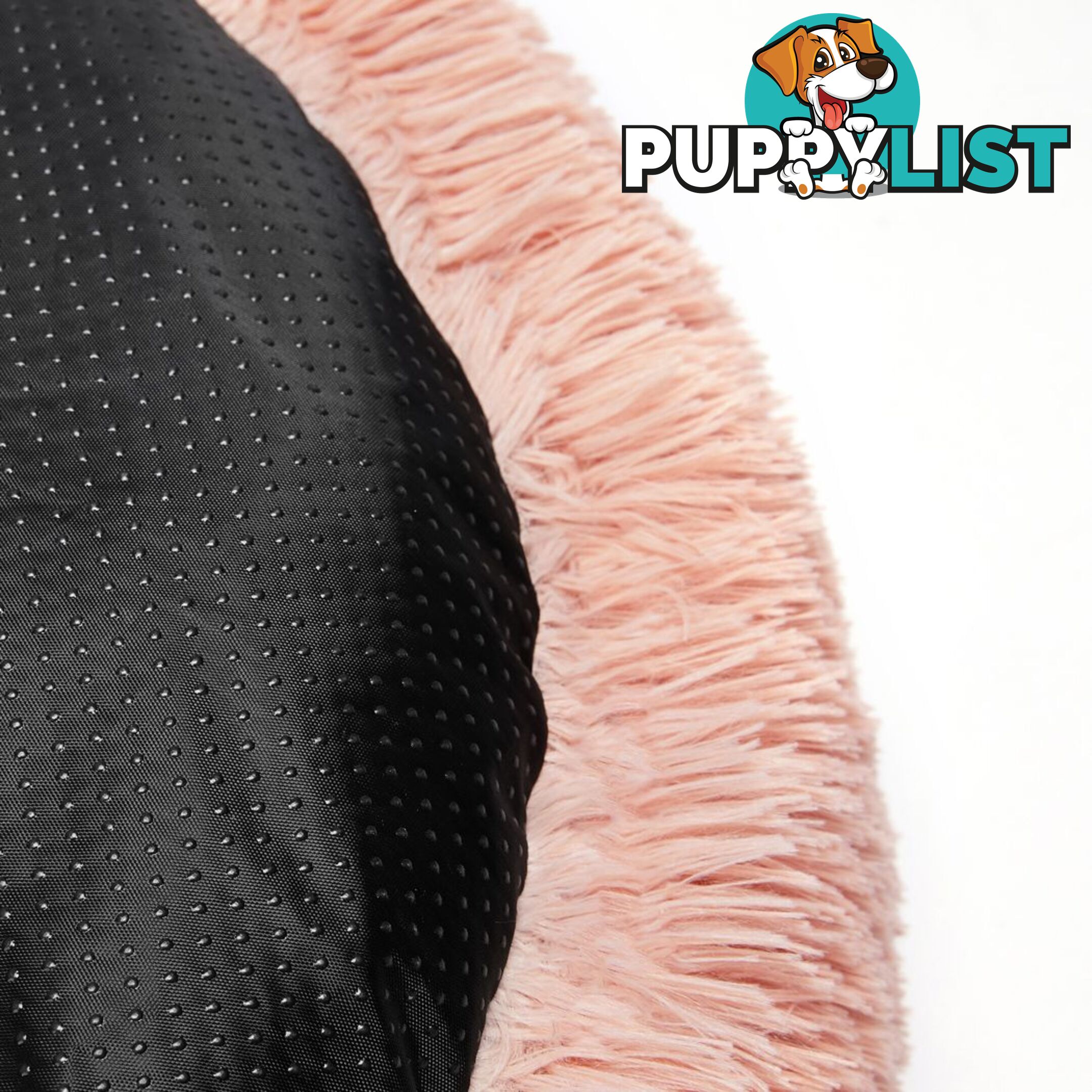 Pet Bed Cat Dog Donut Nest Calming Deep Sleeping Pink - WB-JC1058-M-PK