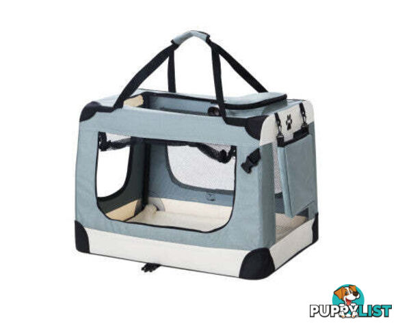 i.Pet Pet Carrier Soft Crate Dog Cat Travel Portable Cage Kennel Foldable - PET-CARRIER-2XL-BL