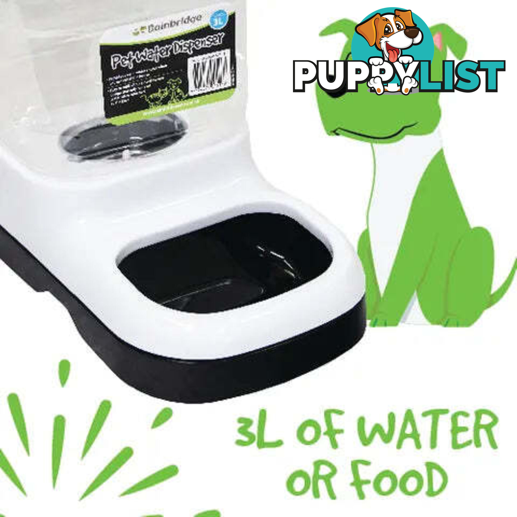 DOG FOOD & WATER DISPENSERS - BAINBRIDGE - BB-A7133