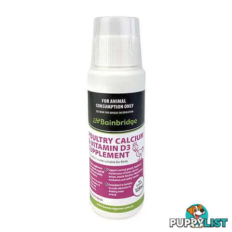 POULTRY CALCIUM SUPPLEMENT-125ML-BAINBRIDGE - BB-A8538