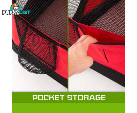 Paw Mate Portable Soft Dog Cage Crate Carrier - V274-PET-3002XL-RD