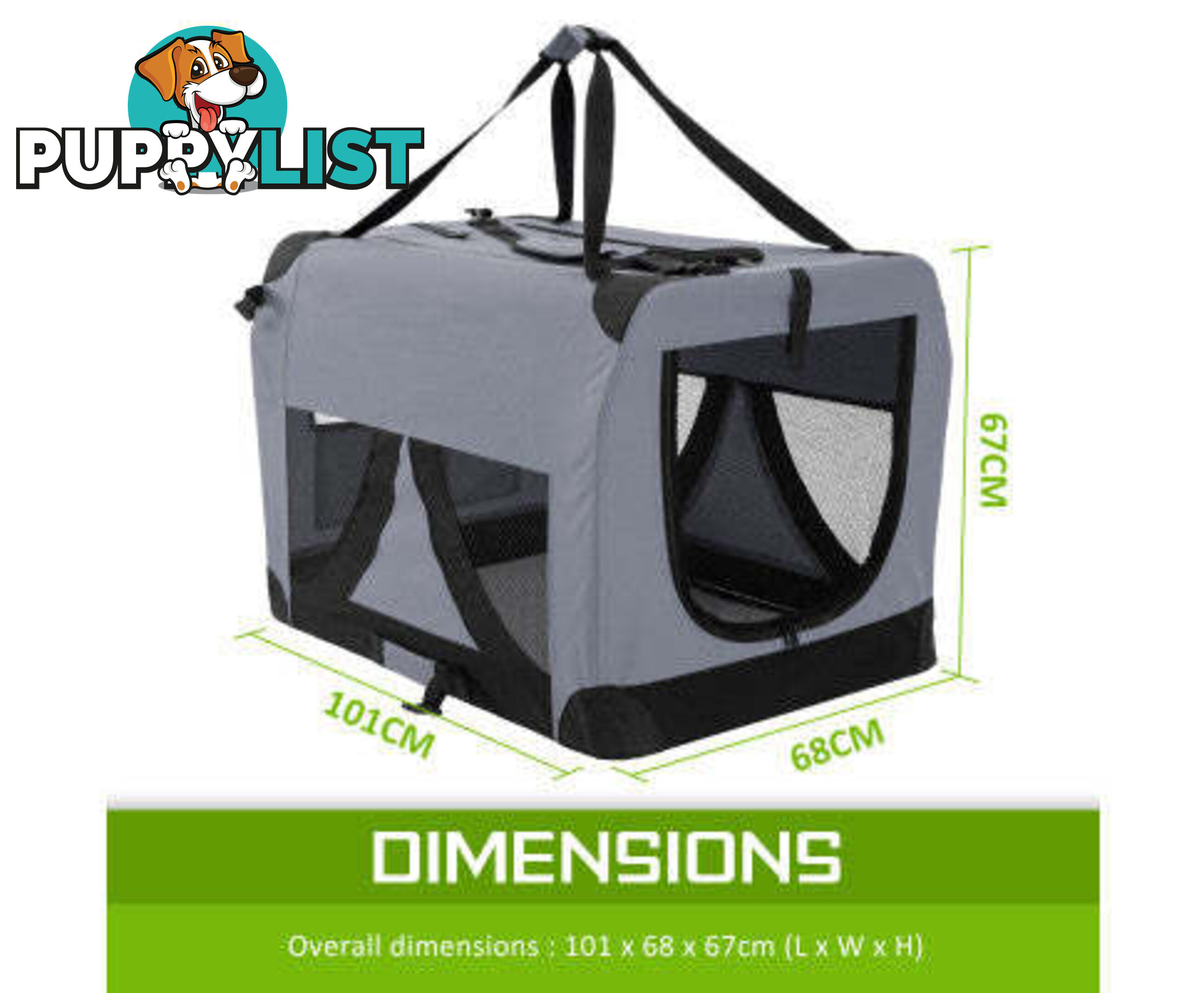 Paw Mate Portable Soft Dog Cage Crate Carrier - V274-PET-3002XL-RD