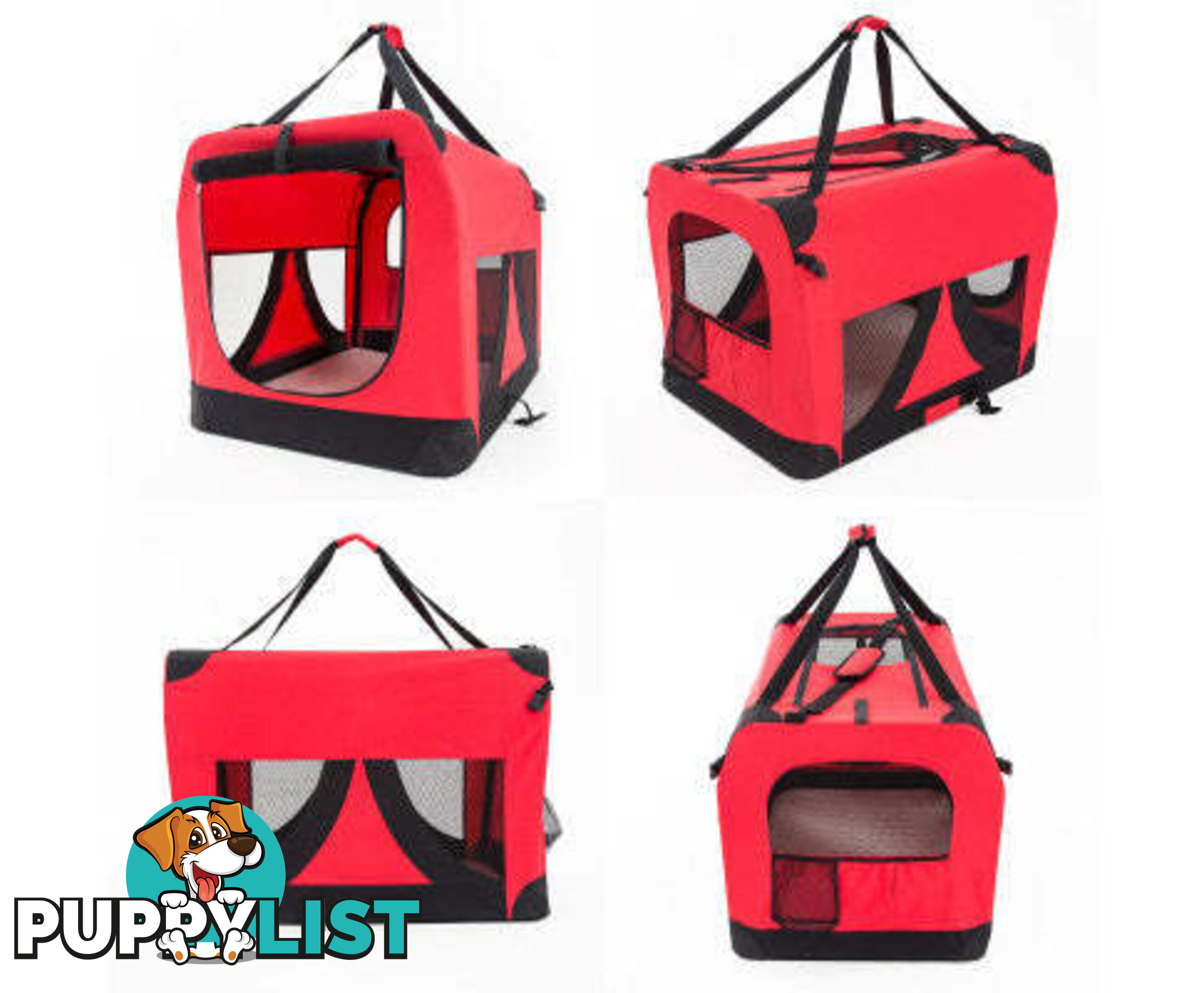 Paw Mate Portable Soft Dog Cage Crate Carrier - V274-PET-3002XL-RD