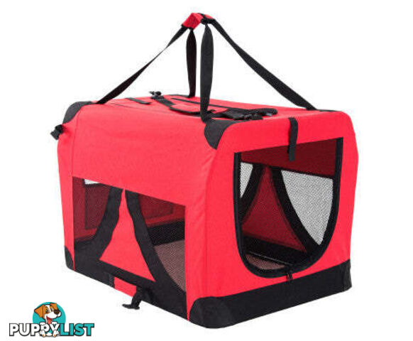 Paw Mate Portable Soft Dog Cage Crate Carrier - V274-PET-3002XL-RD