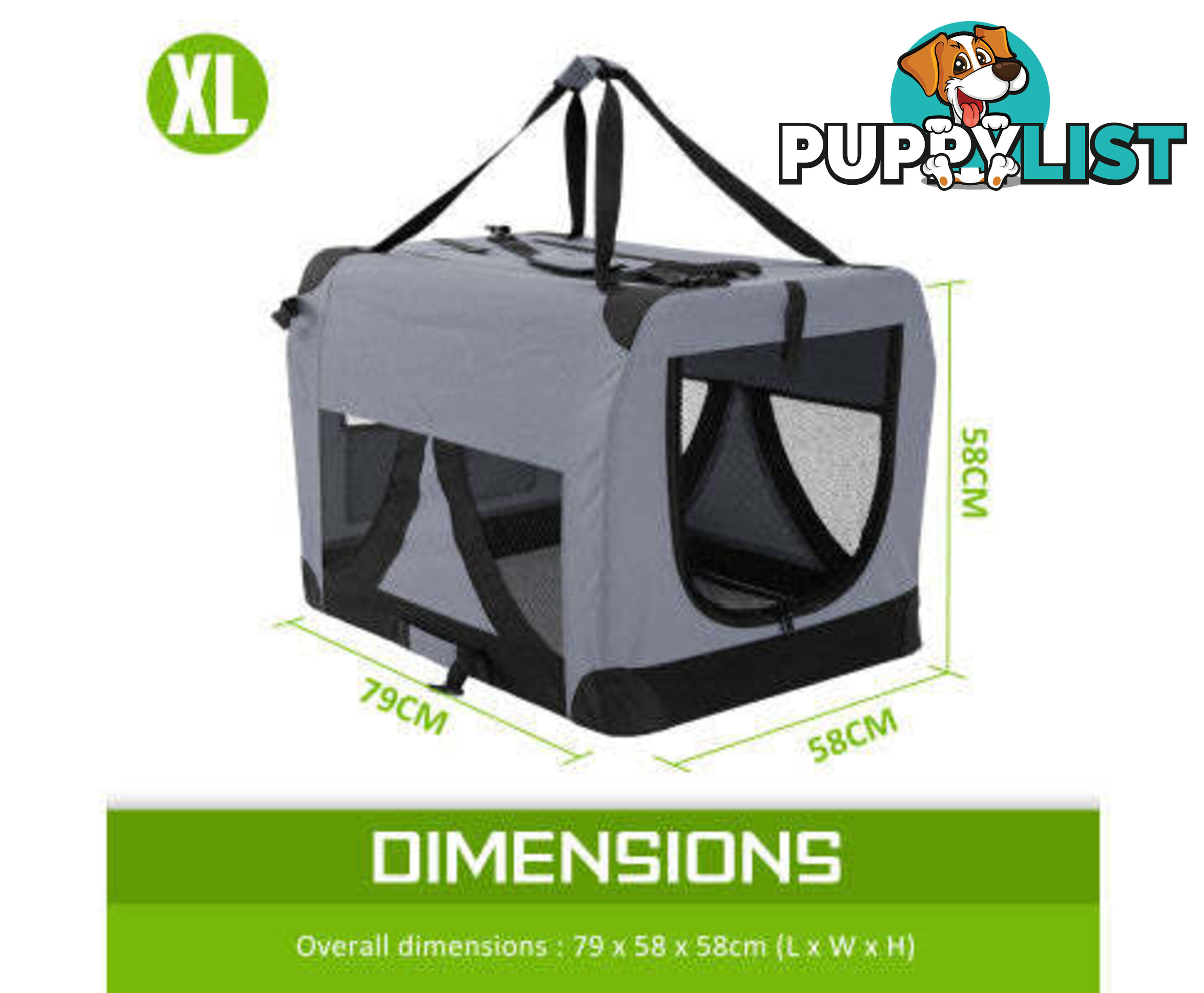 Paw Mate Portable Soft Dog Cage Crate Carrier - V274-PET-3002XL-RD