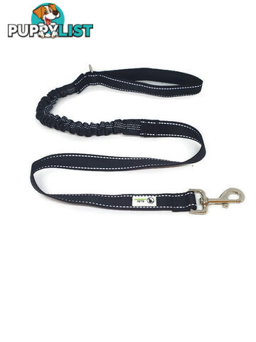 Bungee Dog Lead Nylon w/Reflective Stitching - Moondidley Pets - MDPLDBUNLBL