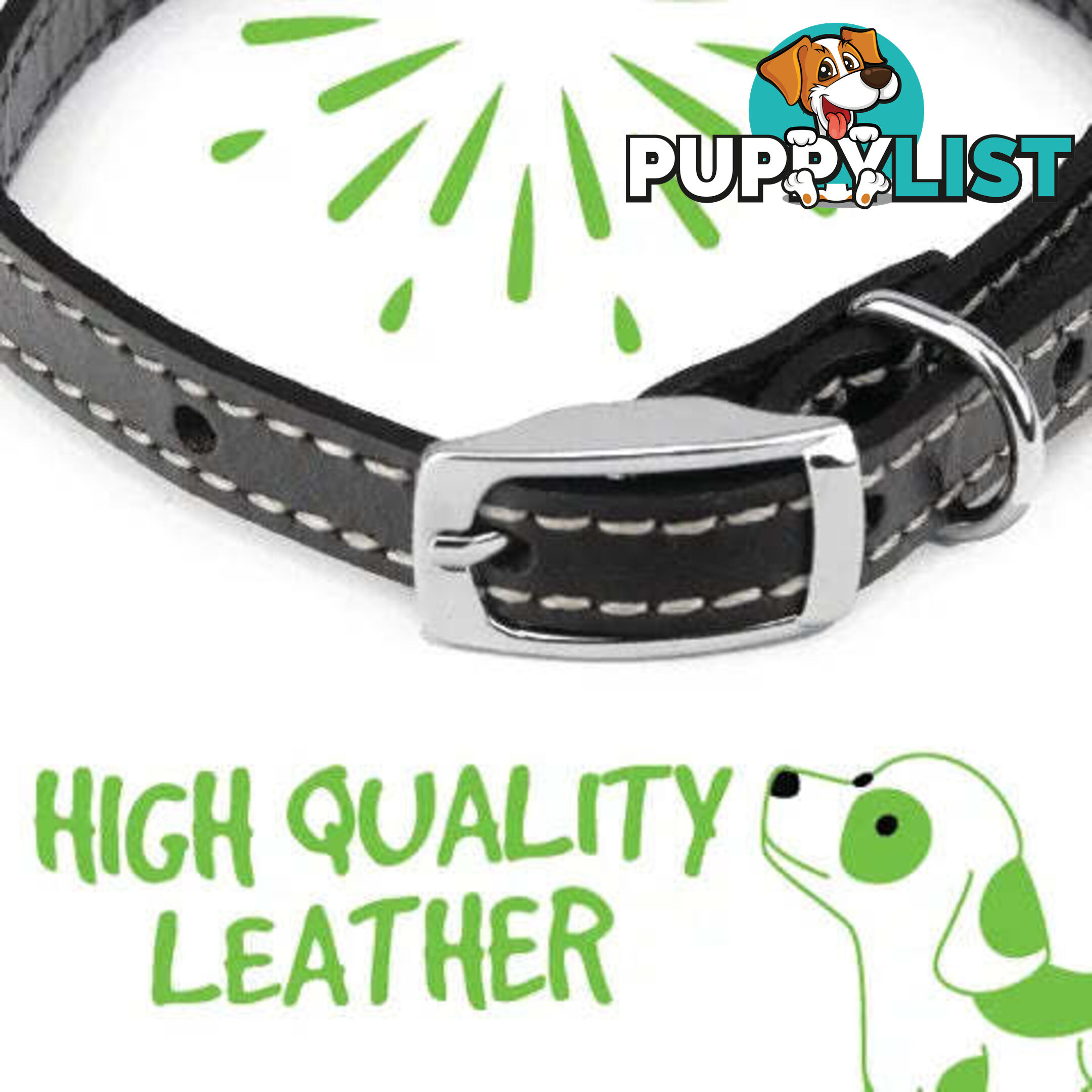 LEATHER COLLARS - BAINBRIDGE - BB-A7019-BRN