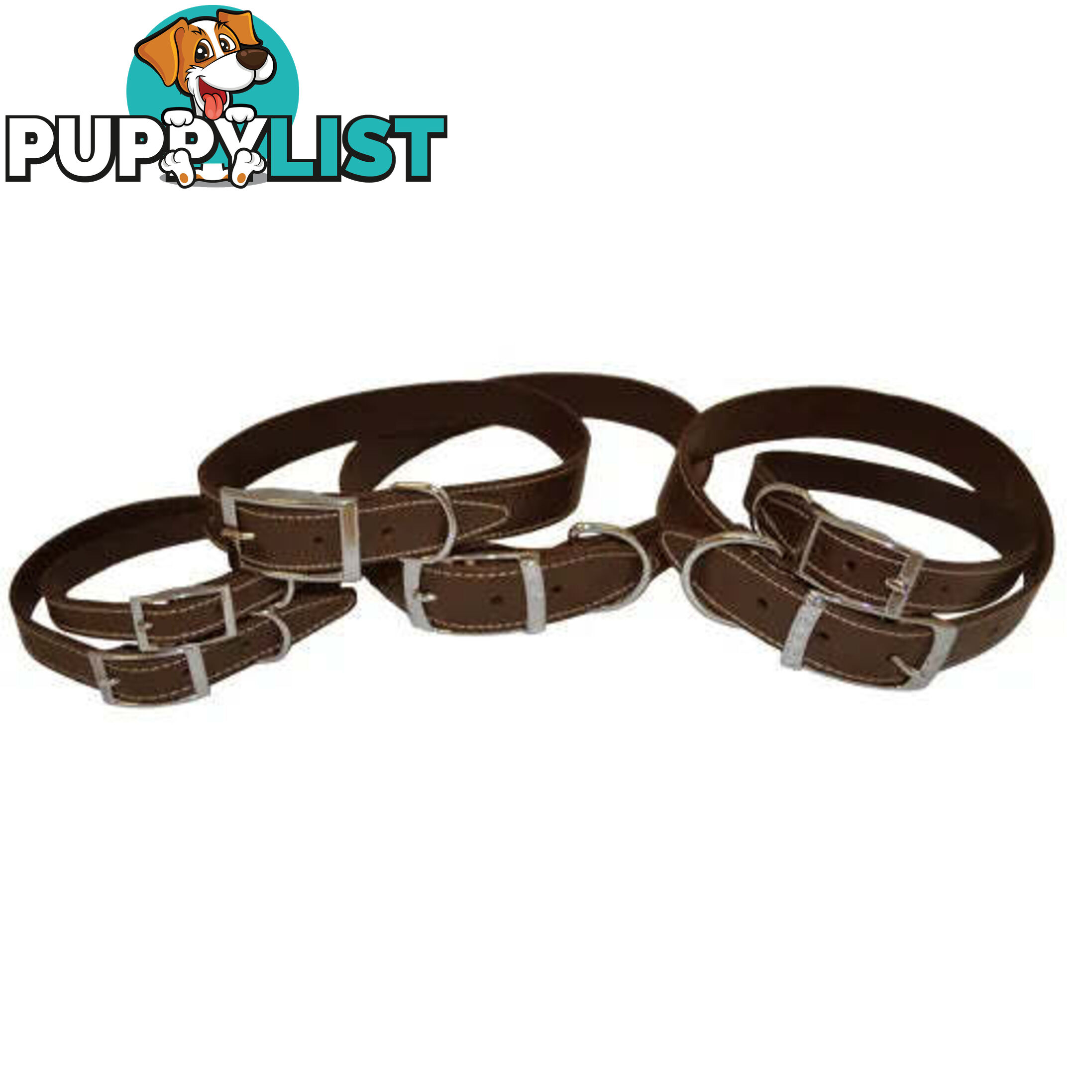 LEATHER COLLARS - BAINBRIDGE - BB-A7019-BRN