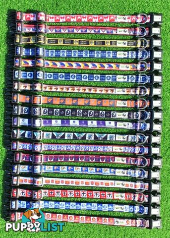 AFL Dog Collars, Footy - Aussie Rules - Moondidley Pets - MDPCOLAFLSFD