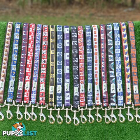 AFL Dog Leads, Footy - Aussie Rules - Moondidley Pets - MDPLDAFLWEBU