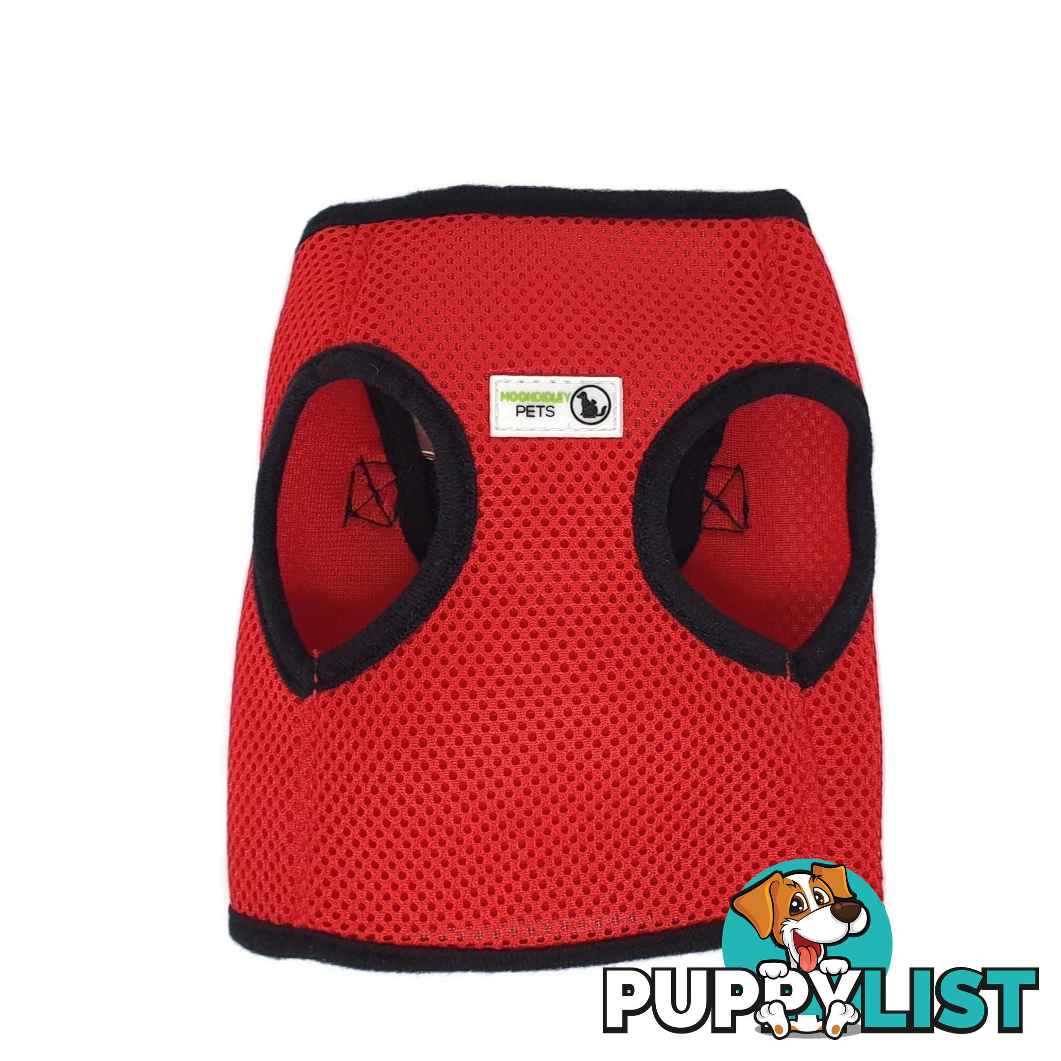 Doggie ID Vest Soft Air Mesh Personlised Embroidered - MDPIDVESXSPUR