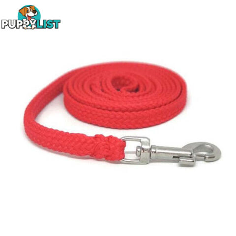 1.8m to 10m Long Dog Lead No Stitching Tough Yarnix 10mm Wide - YNXLD10-10-PNK-BR